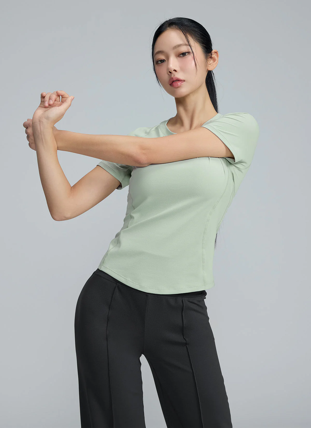 XEXYMIX Daily Feather Slim-Fit Short Sleeve in Mint Reef — image 2