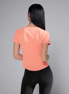 XEXYMIX Daily Feather Slim-Fit Short Sleeve in Papaya Orange — image 4