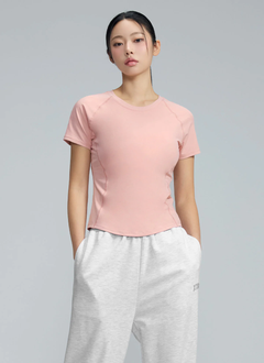 XEXYMIX Daily Feather Slim-Fit Short Sleeve in Primrose Pink — image 1