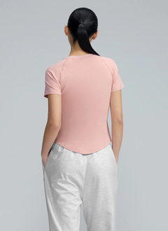 XEXYMIX Daily Feather Slim-Fit Short Sleeve in Primrose Pink — image 4