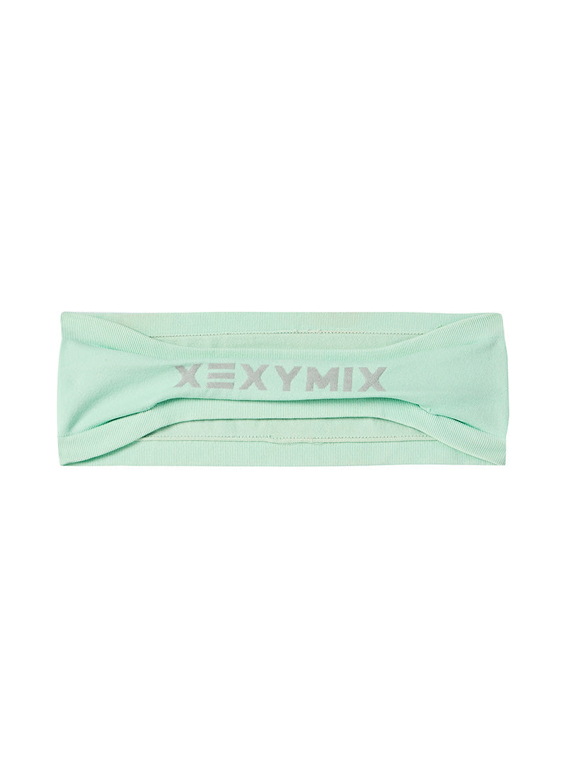 XEXYMIX RX Reflective Logo Headband in Ice Green — image 3