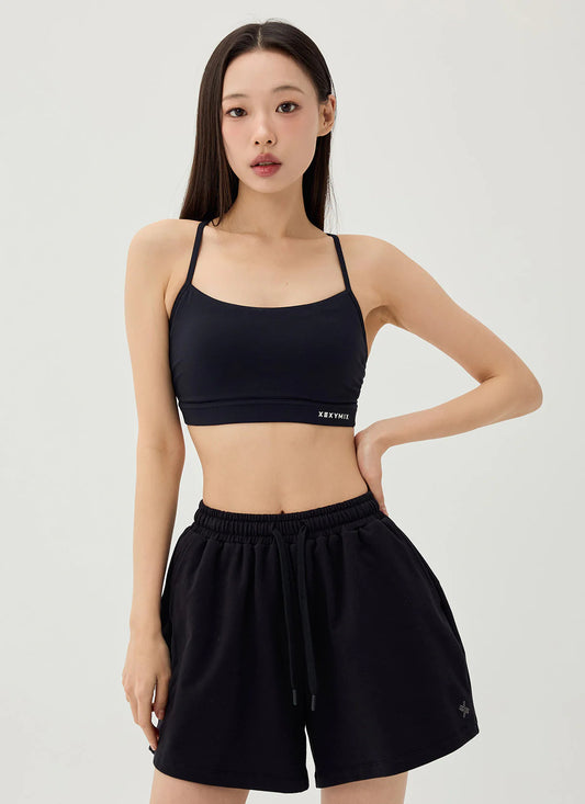 XEXYMIX Comfort Up Cross Back Top in Black — image 1