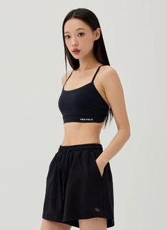 XEXYMIX Comfort Up Cross Back Top in Black — image 2