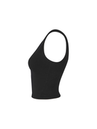 XEXYMIX Black Label Signature Breathe V-Neck Crop Top in Black — image 2