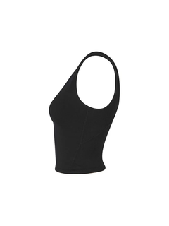 XEXYMIX Black Label Signature Breathe V-Neck Crop Top in Black — image 2