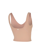 XEXYMIX Black Label Signature Breathe V-Neck Crop Top in Smoke Rose — image 3