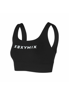 XEXYMIX Black Label Signature Power Rise Bra Top in Black — image 1