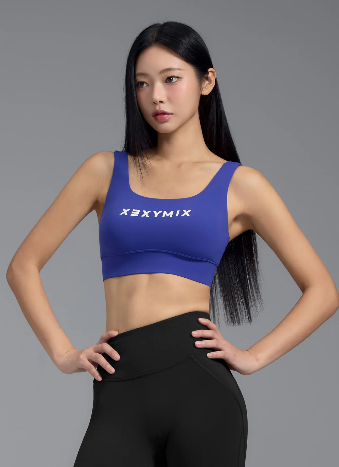 XEXYMIX Black Label Signature Power Rise Bra Top in Darjeeling Blue — image 1