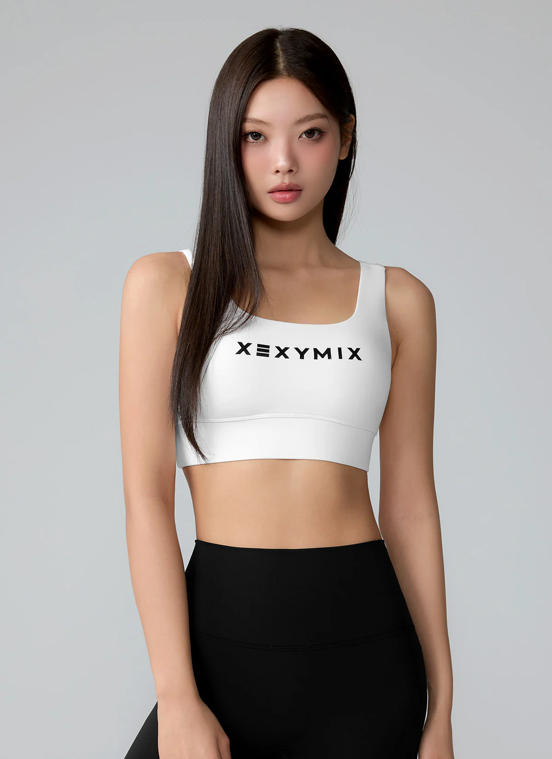 XEXYMIX Black Label Signature Power Rise Bra Top in Pale Ivory — image 2