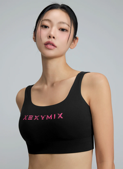 XEXYMIX Black Label Signature Power Rise Bra Top in Jenny Black — image 2