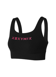 XEXYMIX Black Label Signature Power Rise Bra Top in Jenny Black — image 5