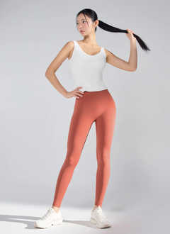 XEXYMIX Black Label Signature Breathe V-Neck Tank Top in Ivory — image 2