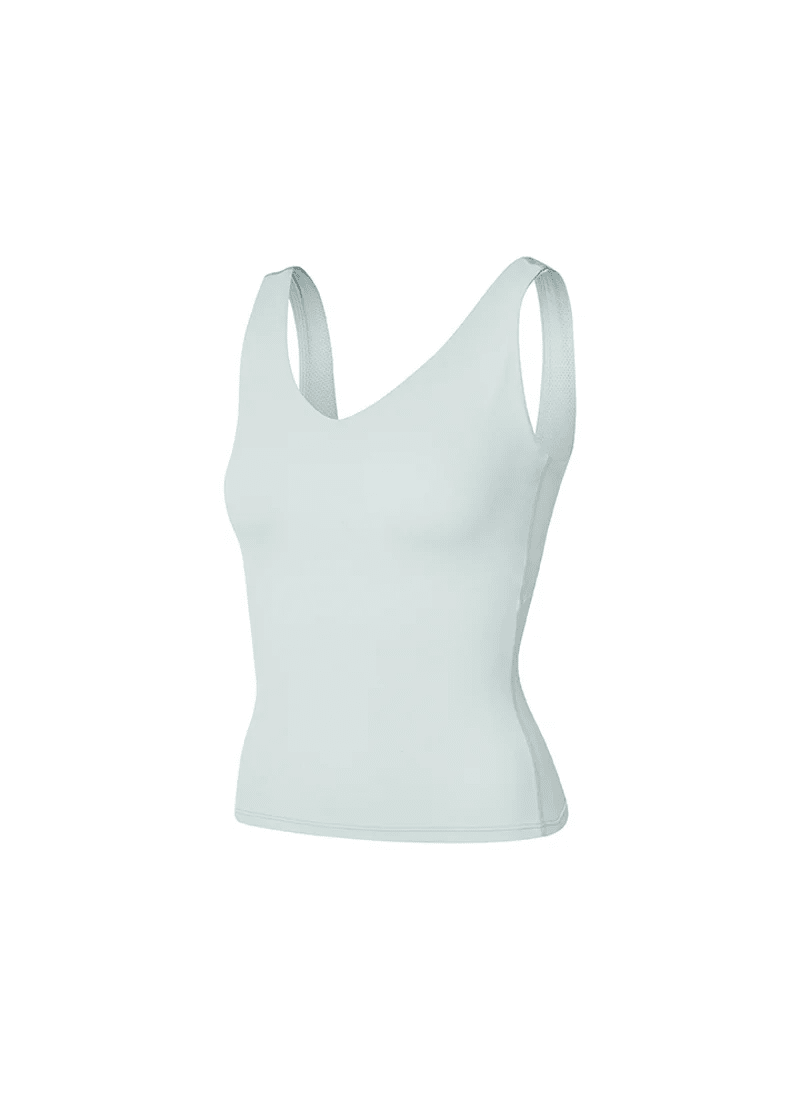 XEXYMIX Black Label Signature Breathe V-Neck Tank Top in Clear Sky — image 3