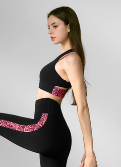 XEXYMIX Black Label Signature Power Rise Python Contrast Bra Top in Black — image 4