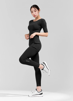 XEXYMIX Black Label Signature 360N Out-Pocket Leggings in Black — image 1