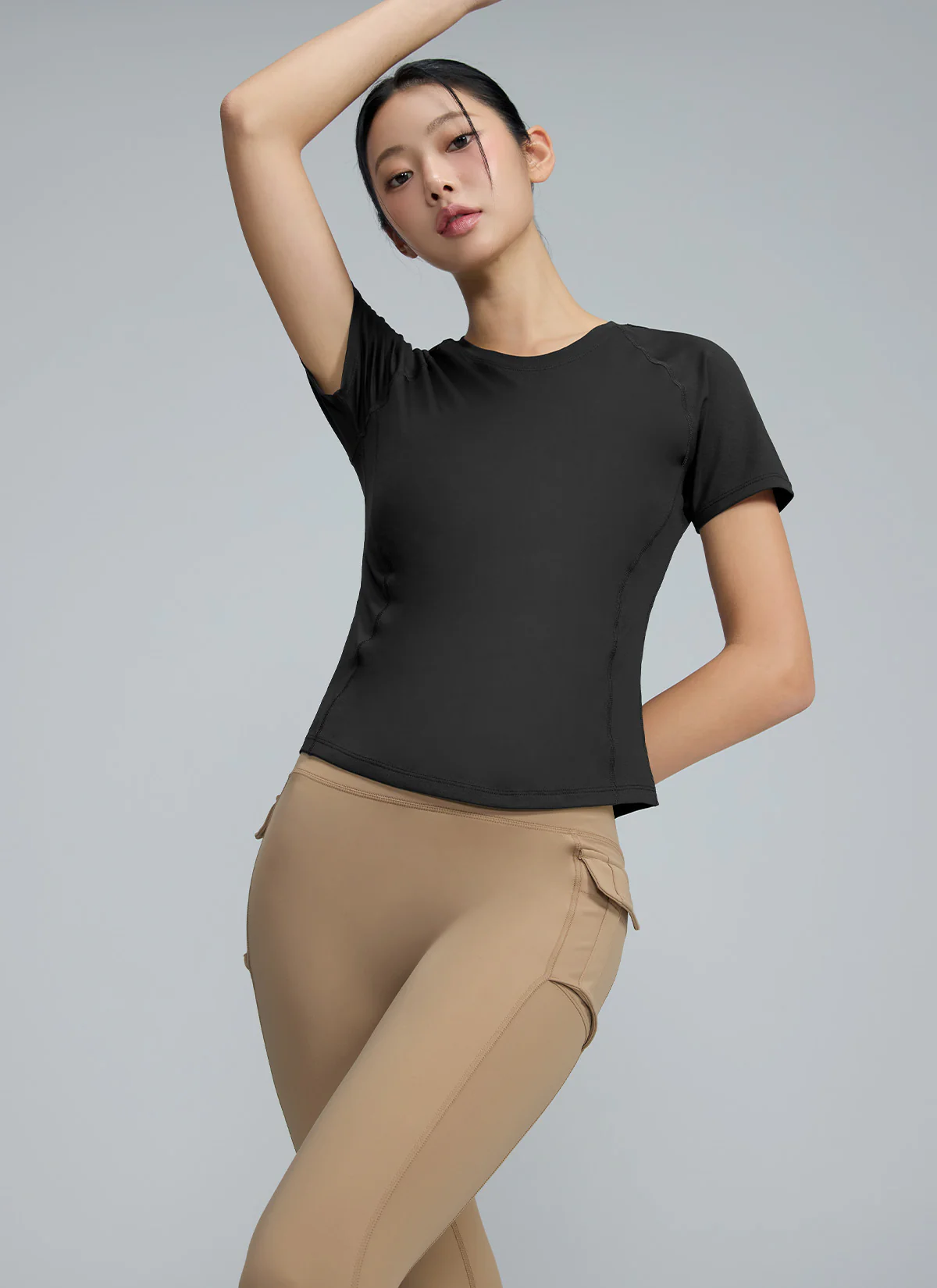 XEXYMIX Black Label Signature 360N Out-Pocket Leggings in Mocha Mousse — image 2