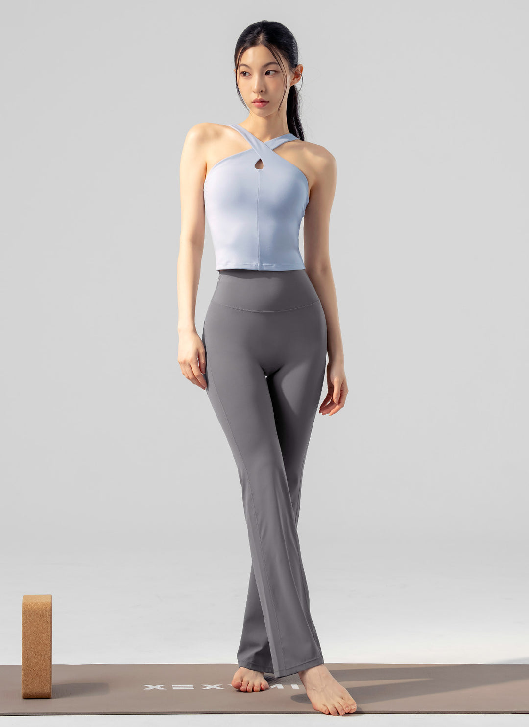 XEXYMIX Black Label Power Rise Bootscut Pants in Deep Chic Gray — image 1