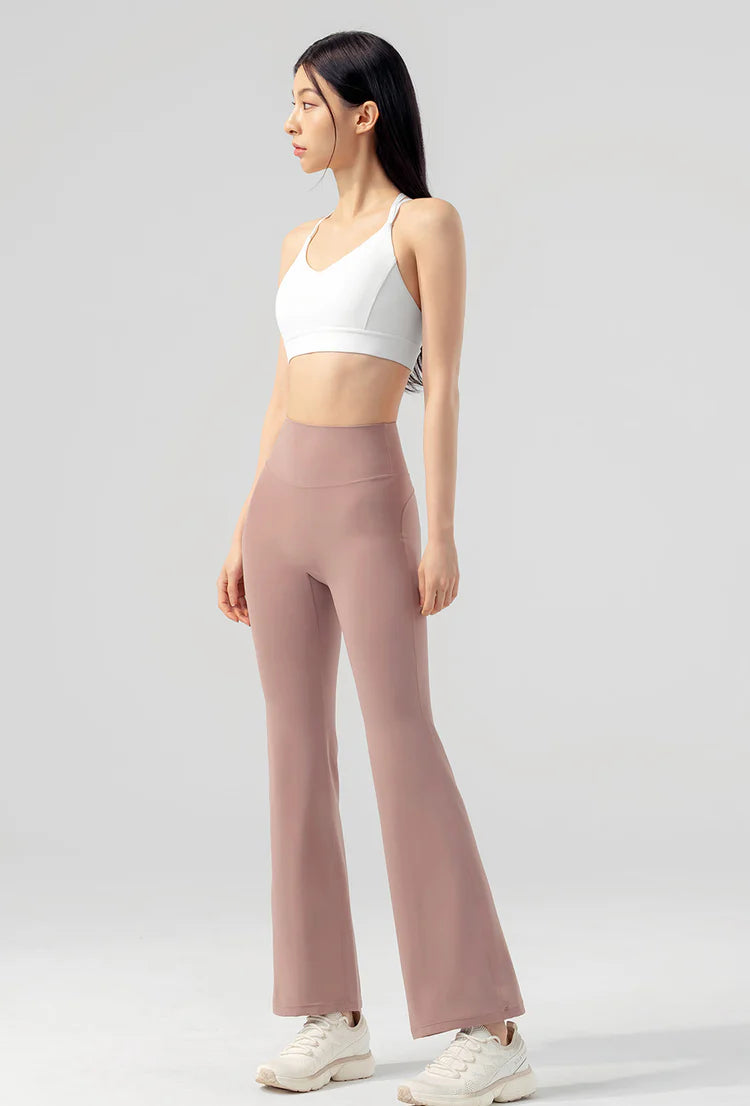 XEXYMIX Black Label Power Rise Bootscut Pants in Evening Rose — image 3