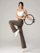 XEXYMIX Black Label Power Rise Bootscut Pants in Walnut Brown — image 2