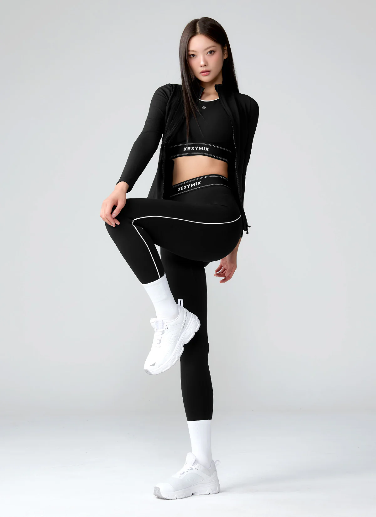 XEXYMIX Black Label Signature 360N Acti-Fit Leggings in Black — image 1