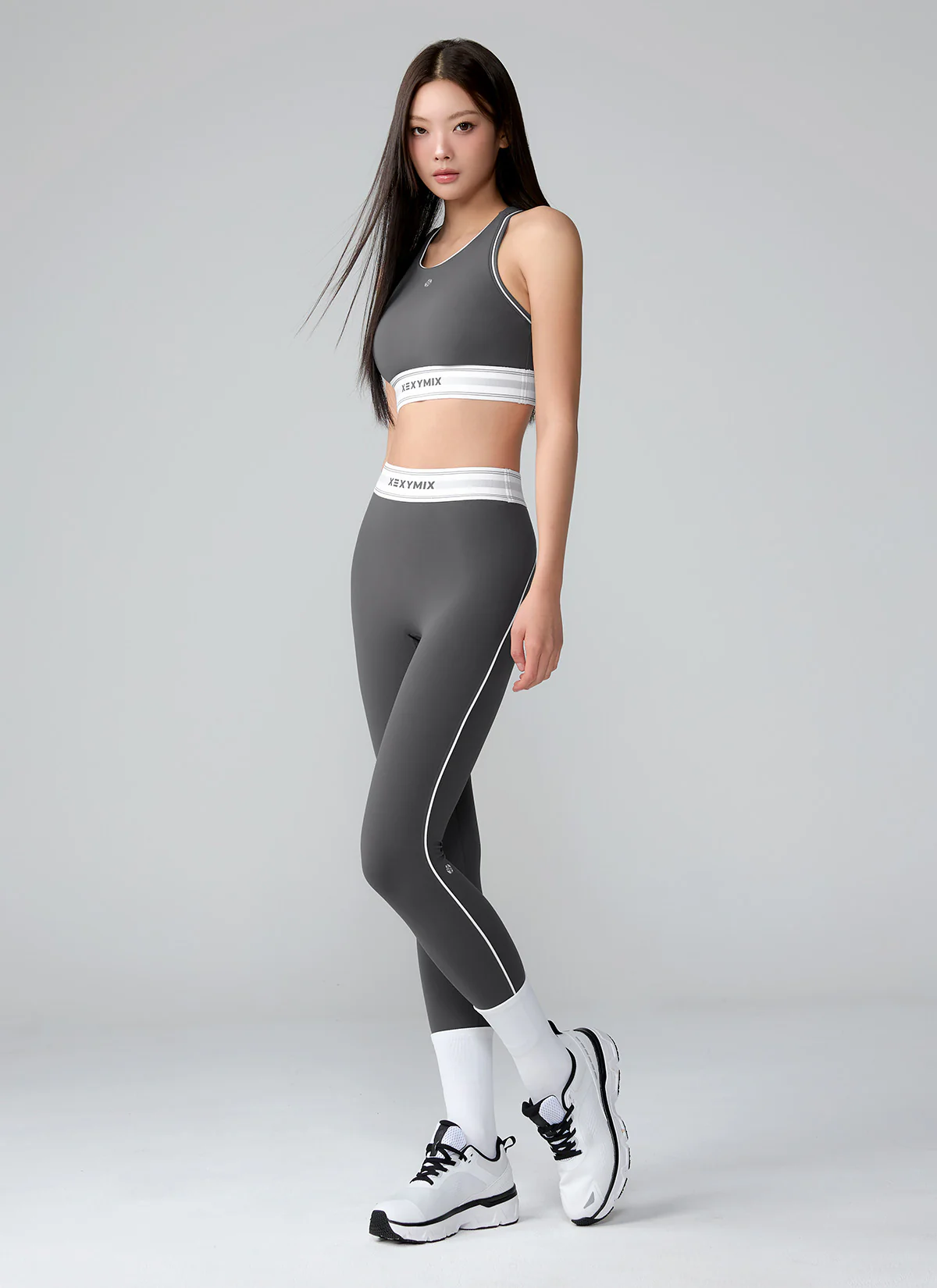 XEXYMIX Black Label Signature 360N Acti-Fit Leggings in Storm Gray — image 1