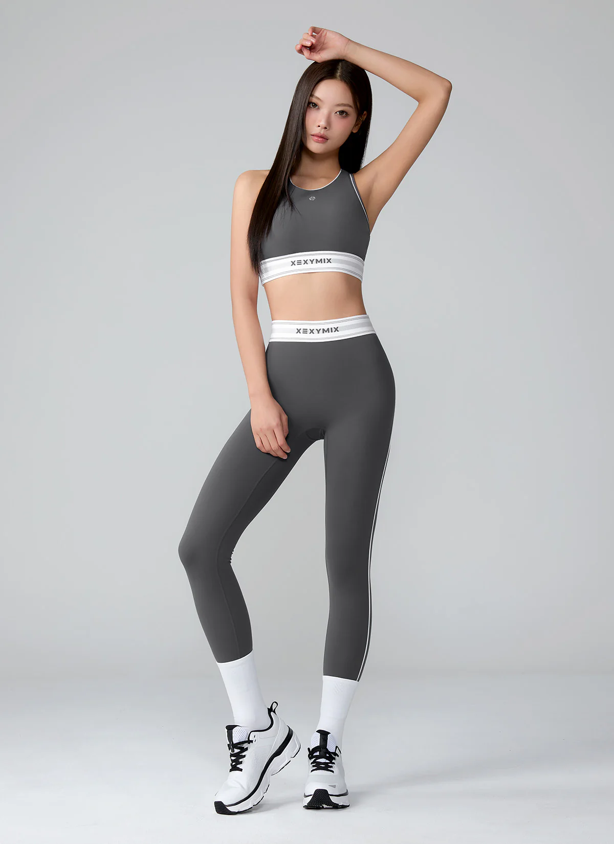 XEXYMIX Black Label Signature 360N Acti-Fit Leggings in Storm Gray — image 2