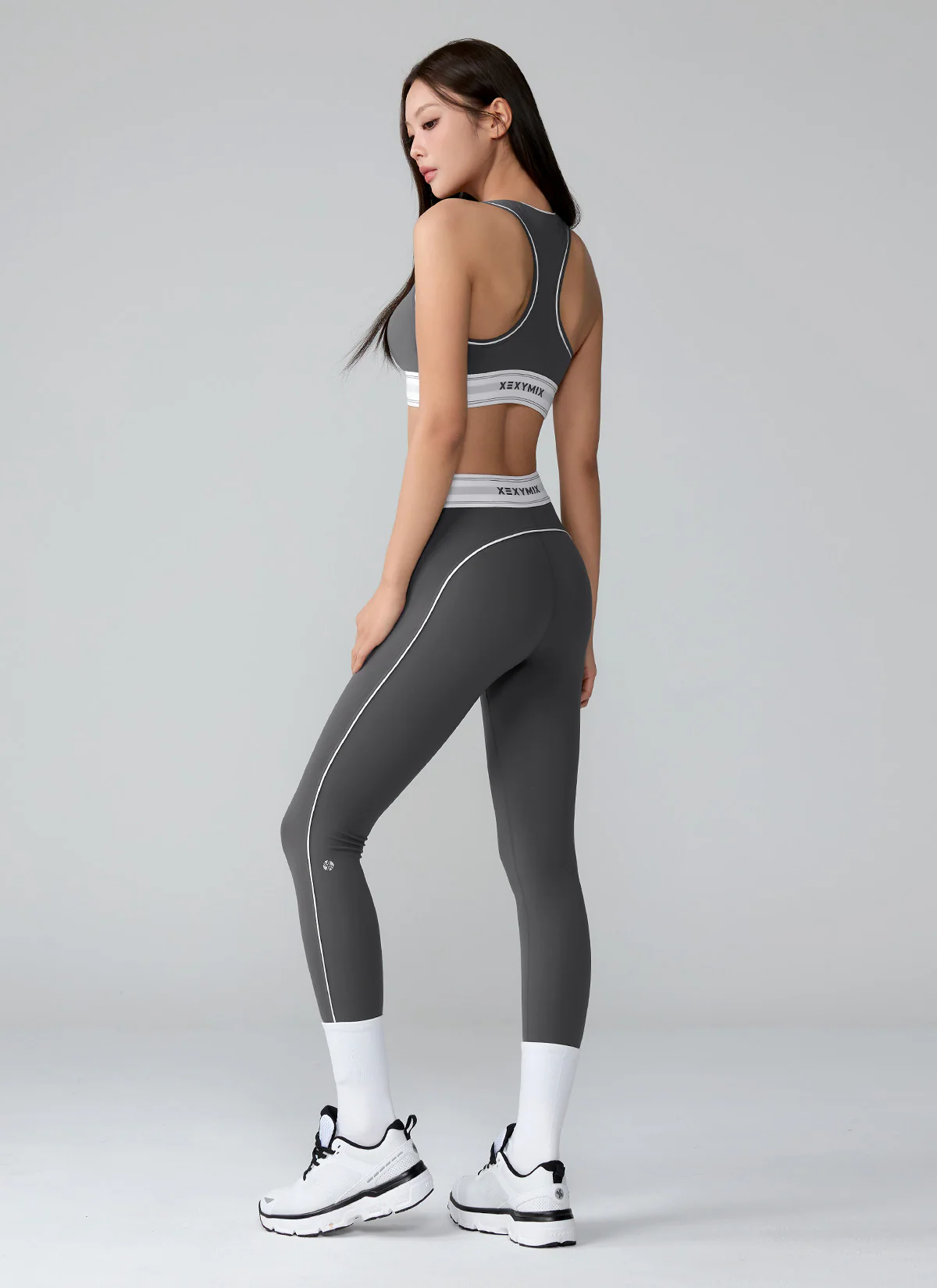 XEXYMIX Black Label Signature 360N Acti-Fit Leggings in Storm Gray — image 3
