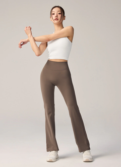 XEXYMIX Black Label Signature Power Rise Fleece-Lined Bootcut Pants in Chocolate Chip — image 3