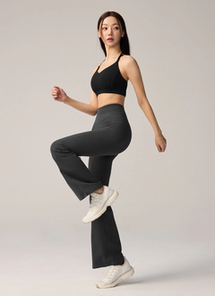 XEXYMIX Black Label Signature Power Rise Fleece-Lined Bootcut Pants in Flint Stone — image 2