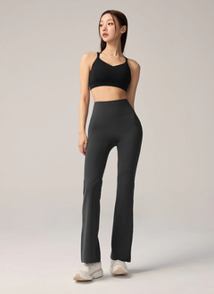 XEXYMIX Black Label Signature Power Rise Fleece-Lined Bootcut Pants in Flint Stone — image 3