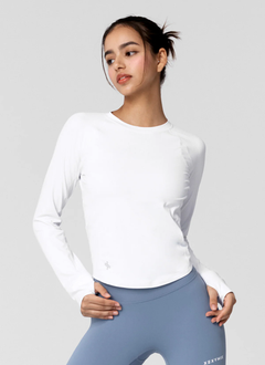 XEXYMIX High-Intensity Finger Hole Long Sleeve in Ivory — image 3