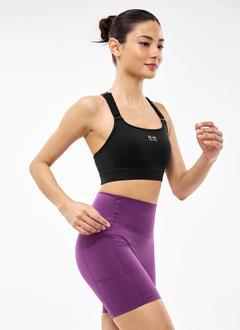 XEXYMIX RX Zella Intention Pocket Biker Shorts 3.5 in Vivid Purple — image 2